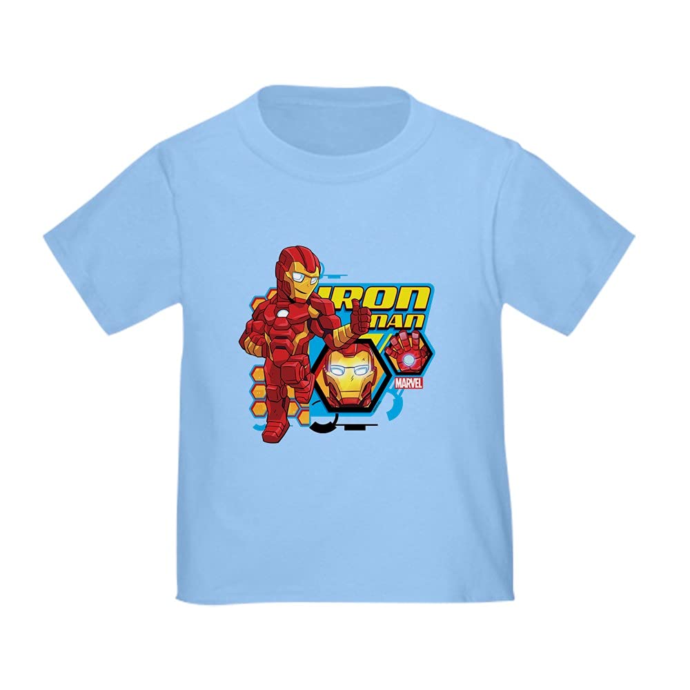 Iron Man Toddler T-Shirt - Superhero Graphic Tee for Kids | Soft Cotton Toddler Shirt for Boys & Girls | Perfect for Playtime, Birthdays & Marvel-Themed Parties