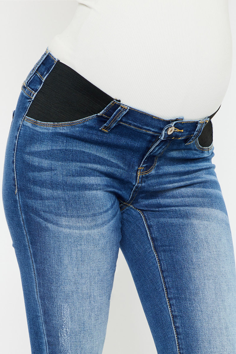 Fatima Maternity Super Skinny Jeans - Stretch Denim Pants for Pregnant Women | Comfortable & Stylish Pregnancy Outfit for Work, Casual & Everyday Wear