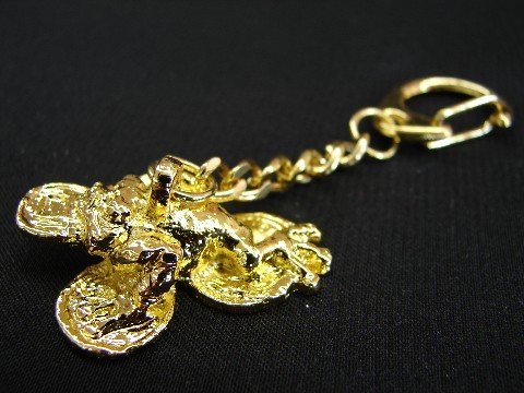 招财风水金钱蛙钥匙扣 - 提升财运的吉祥物，适合家居、办公室、汽车装饰