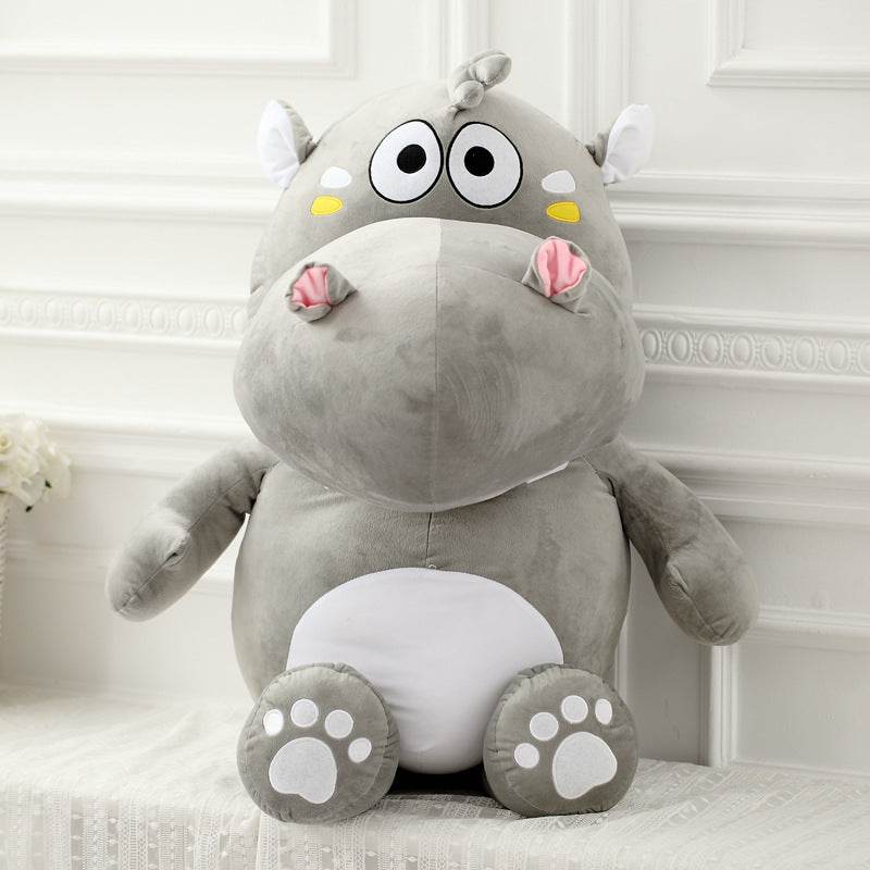 Jumbo Hippo Plush Toy - Extra Large Soft Stuffed Animal for Kids & Adults | Perfect for Cuddling, Nursery Decor, and Gift Giving