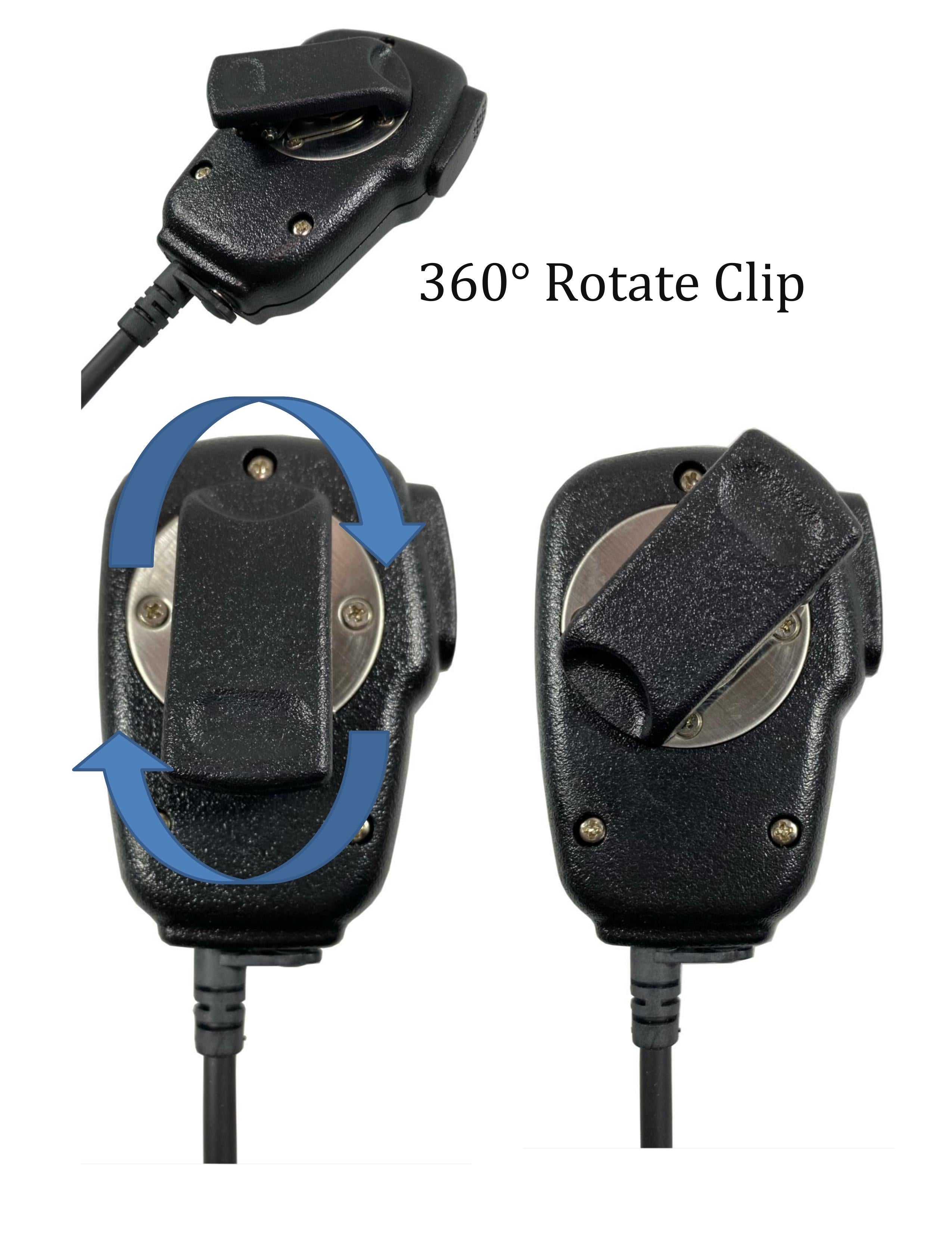 Kenwood HRM16 Two Way Radio Palm Speaker Mic - Hands-Free Communication for Security, Construction & Outdoor Activities