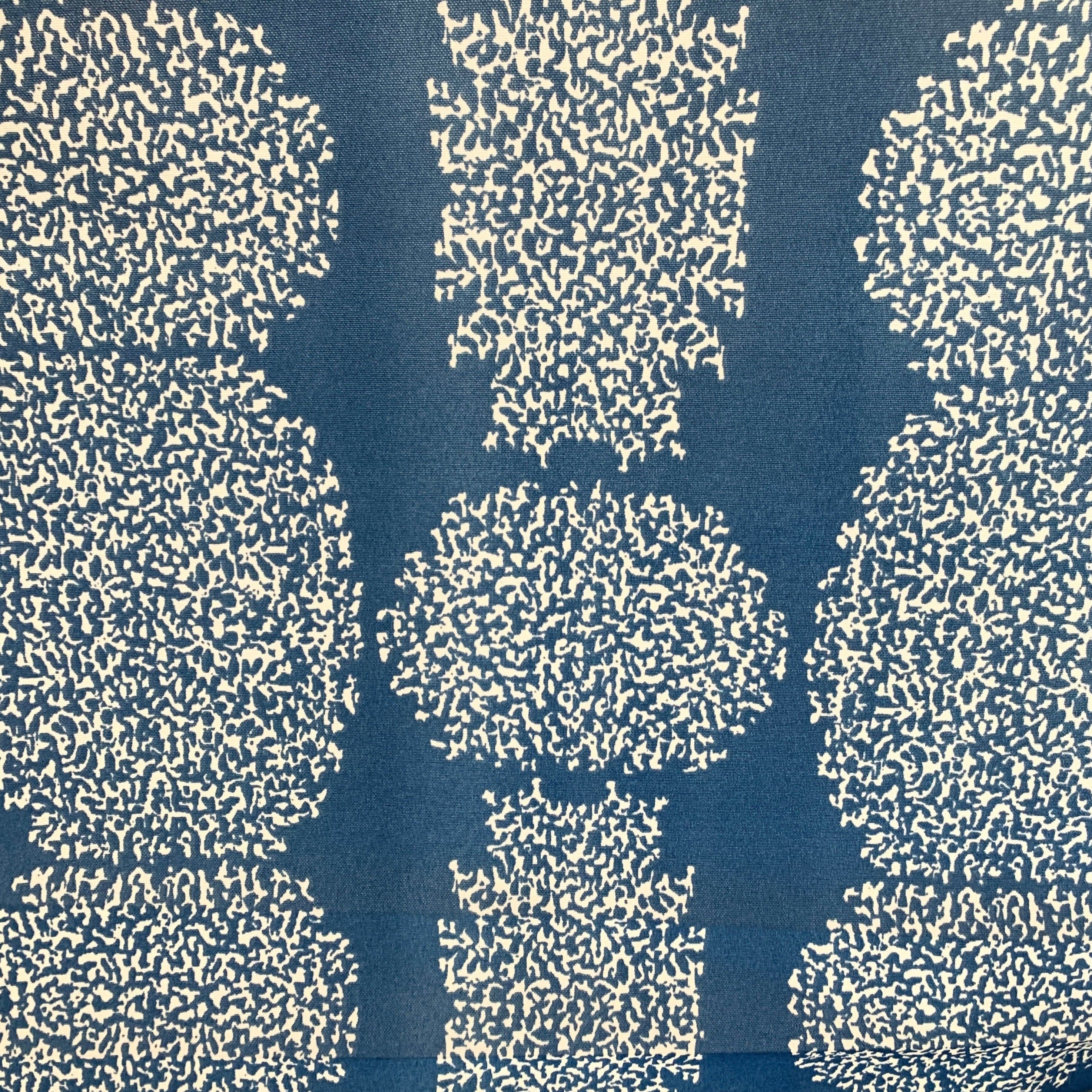 Handmade Beaded Batik Outdoor Fabric - Waterproof & UV Resistant for Patio Furniture, Cushions, and Garden Decor