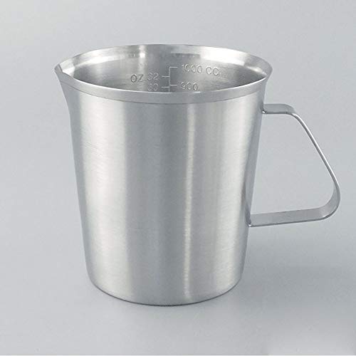 Premium 1000ml Stainless Steel Beaker - Durable Lab Equipment for Chemistry, Science Experiments & Home Brewing | Perfect for Laboratories, Schools & DIY Projects