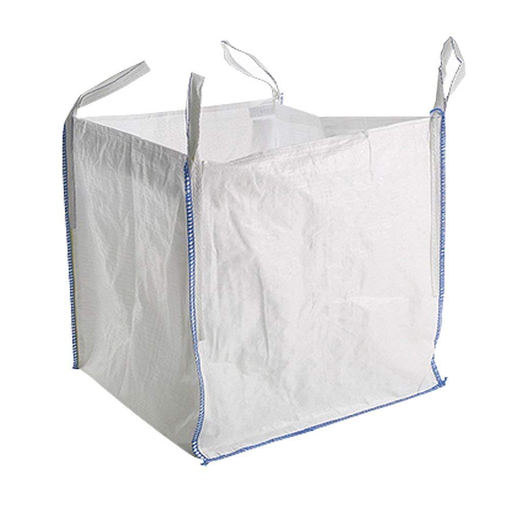 33x33x33 Inch FIBC Bulk Bags Jumbo Bags - Open Top Flat Bottom (285 Pack) - Heavy Duty Storage for Grain, Sand, Chemicals & Construction Materials