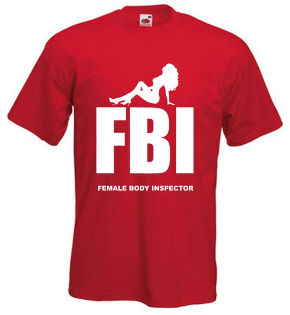 FBI Female Body Inspector Funny T-Shirt for Men - Tribal Graphic Tee - Cool Casual Wear for Parties, Gifts & Everyday Outfits