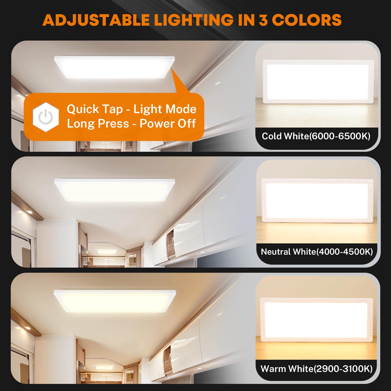 Kohree RV LED Interior Light 1500 Lumen 16.7