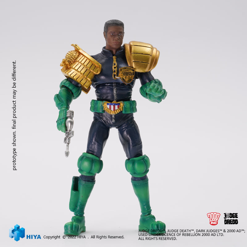 1/18 HIYA 4inch Action Figure - Exquisite Mini Series Judge Dredd & Judge Giant Collectible Toy for Display & Play | Perfect for Comic Fans & Collectors