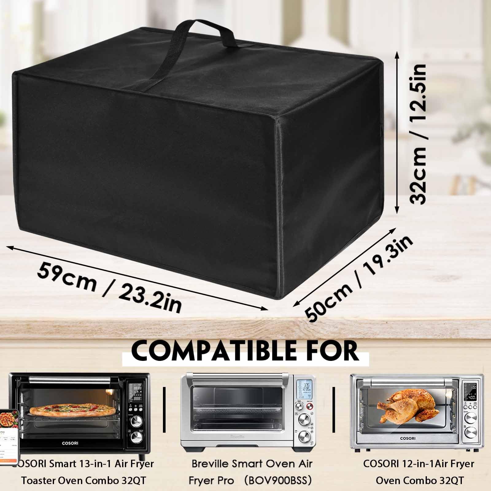Heat-Resistant Waterproof Dust-Proof Toaster Oven Air Fryer Cover - Compatible with Breville Smart Oven Air Fryer Pro BOV900BSS & Nuwave Bravo - Perfect for Kitchen Countertop Protection & Appliance Maintenance
