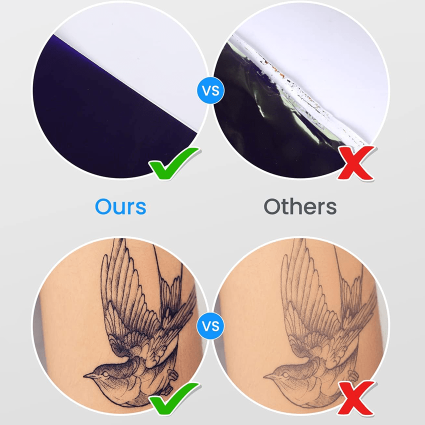 Phomemo Tattoo Transfer Paper for M08F, TP81, TP83, TP87 Tattoo Printers - Premium Thermal Stencil Paper for Professional & DIY Tattoo Artists - Perfect for Tattoo Studios, Home Practice & Temporary Tattoo Designs