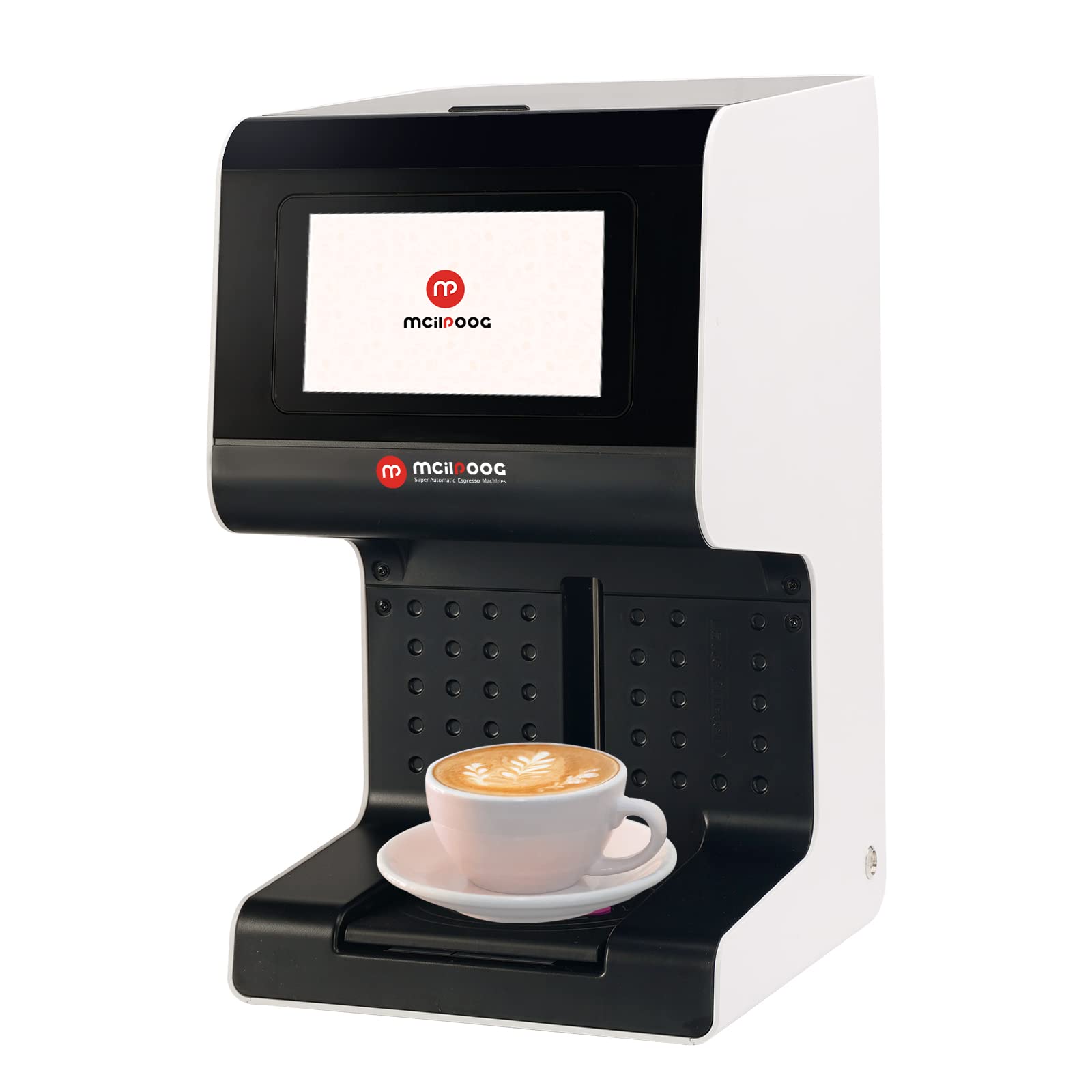 Mcilpoog 3D Latte Art Coffee Printer Machine - WiFi Digital Inkjet Photo Printer for DIY Coffee, Cake & Dessert Decoration - Perfect for Cafes, Bakeries & Home Use