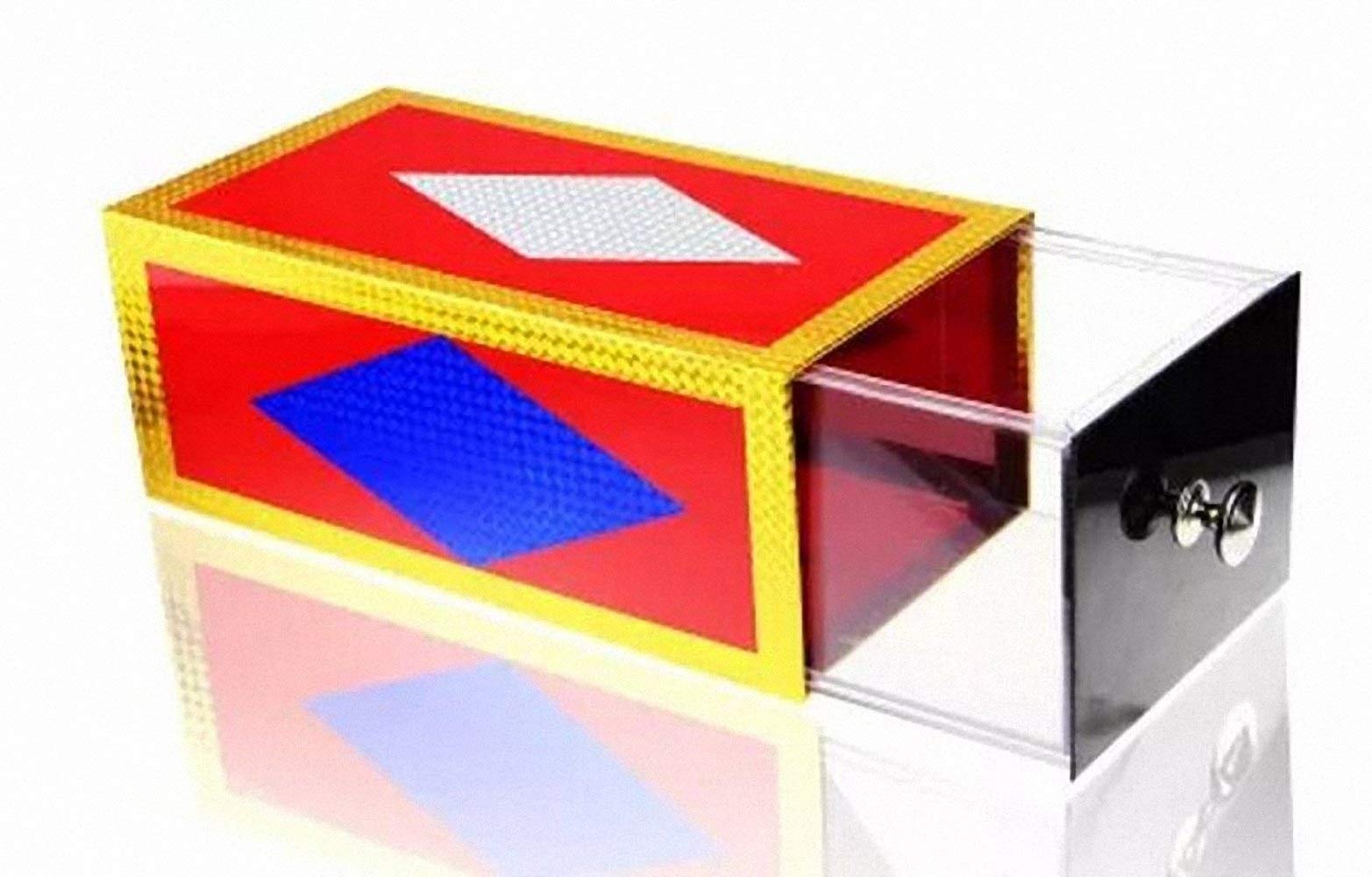 Stage Magic Drawer Box (Clear) - Professional Illusion Prop for Magicians | Perfect for Close-Up Magic, Stage Performances & Party Tricks