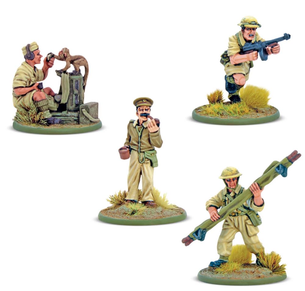 Bolt Action 8th Army Support Group - Wargaming Miniatures for Tabletop Battles