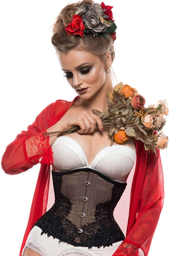 Premium Steel Boned Waist Cincher Corset for Women - Slimming Body Shaper for Hourglass Figure | Perfect for Cosplay, Burlesque & Everyday Waist Training