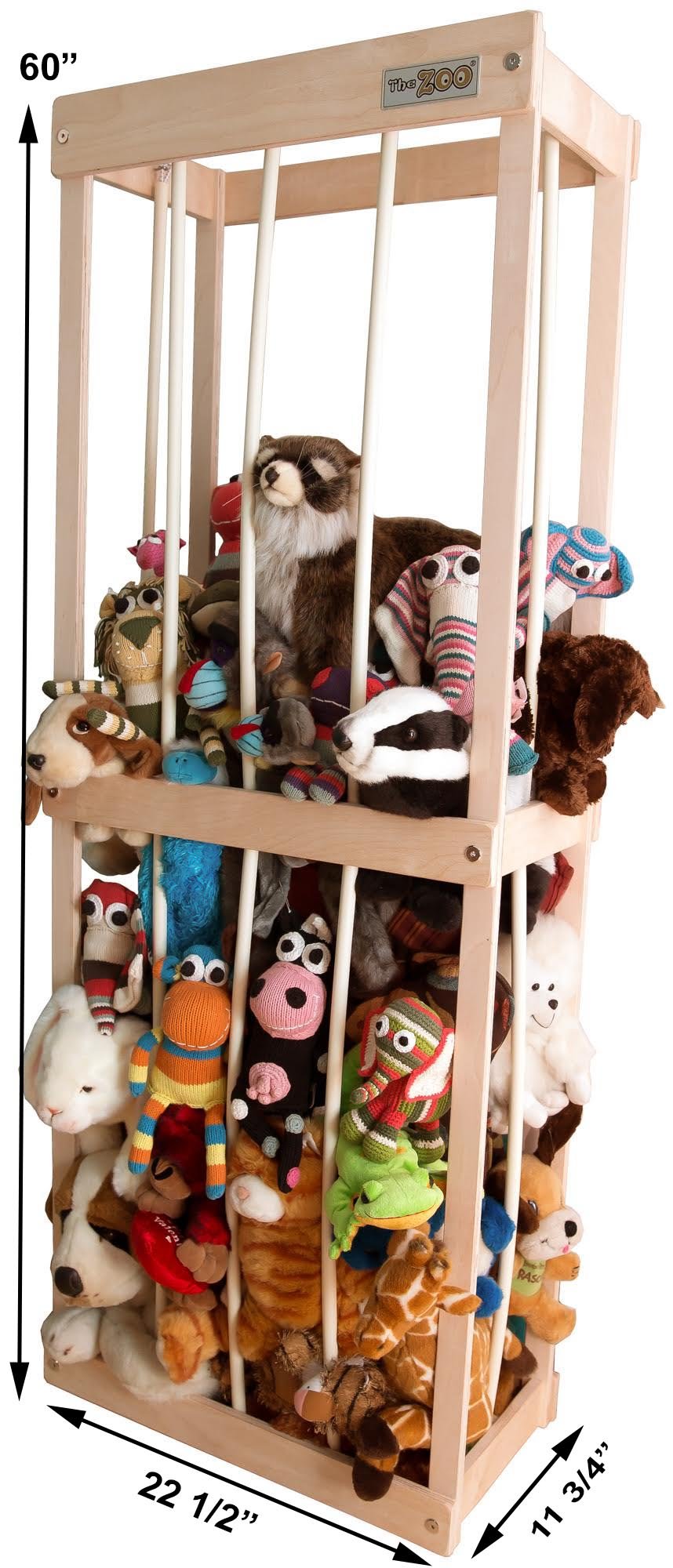 Zoo Stuffed Animal Storage Cage - Plush Toy Organizer Holder for Kids' Room Decor & Nursery Organization | Perfect for Stuffed Animal Display & Toy Storage Solutions
