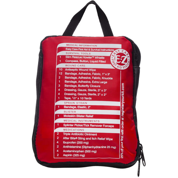 Adventure First Aid Kit 1.0 - Compact Emergency Medical Supplies for Hiking, Camping & Outdoor Activities - Essential Safety Gear for Travel & Survival