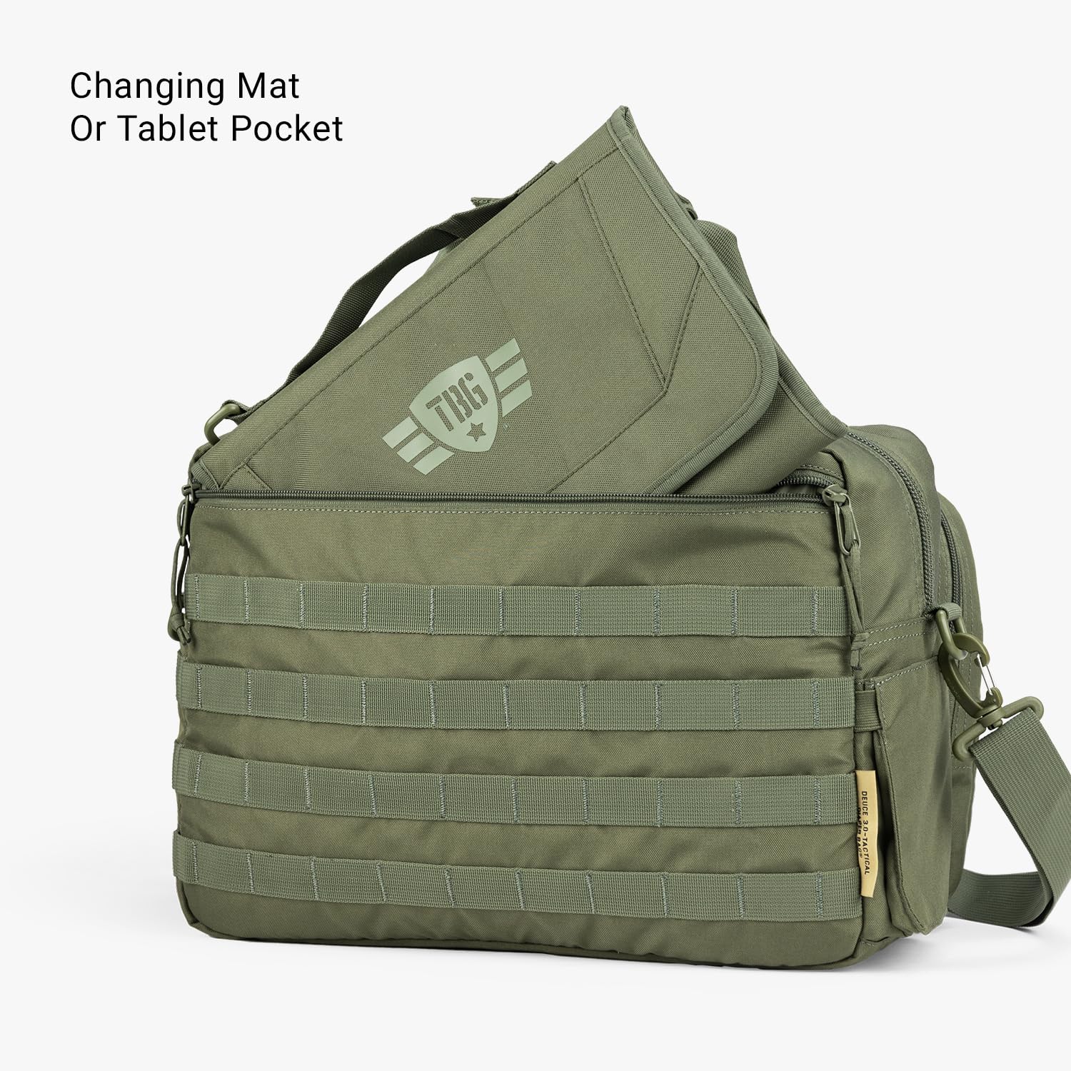 4th Gen Tactical Diaper Bag for Dads - Military Style Baby Carrier with Changing Mat & Stroller Straps | Durable, Spacious & Organized for Outdoor Adventures, Travel & Everyday Use