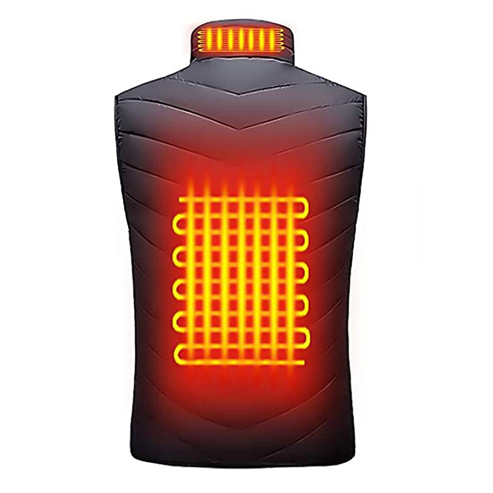 Men's Heated Jacket - Lightweight Winter Coat for Outdoor Activities