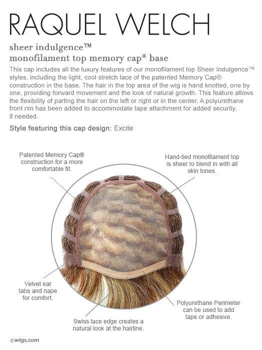 Excite Short Synthetic Wig with Mono Top - Soft & Natural-Looking Hairpiece for Cosplay, Costumes & Daily Wear | Perfect for Halloween, Parties & Themed Events