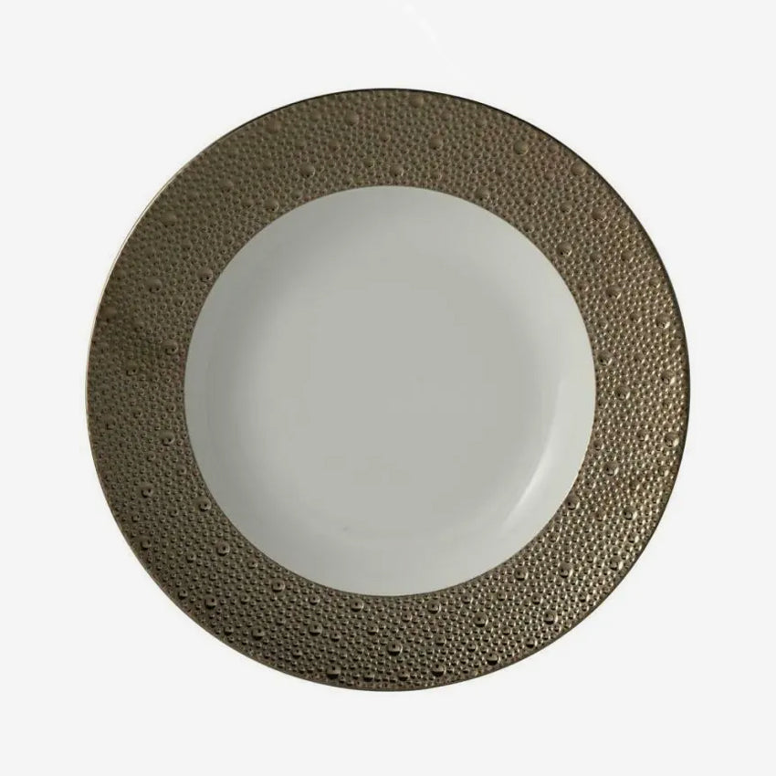 Bernardaud Ecume Dinnerware Collection - Elegant Rim Soup Bowl for Fine Dining & Entertaining | Perfect for Restaurants, Dinner Parties & Special Occasions