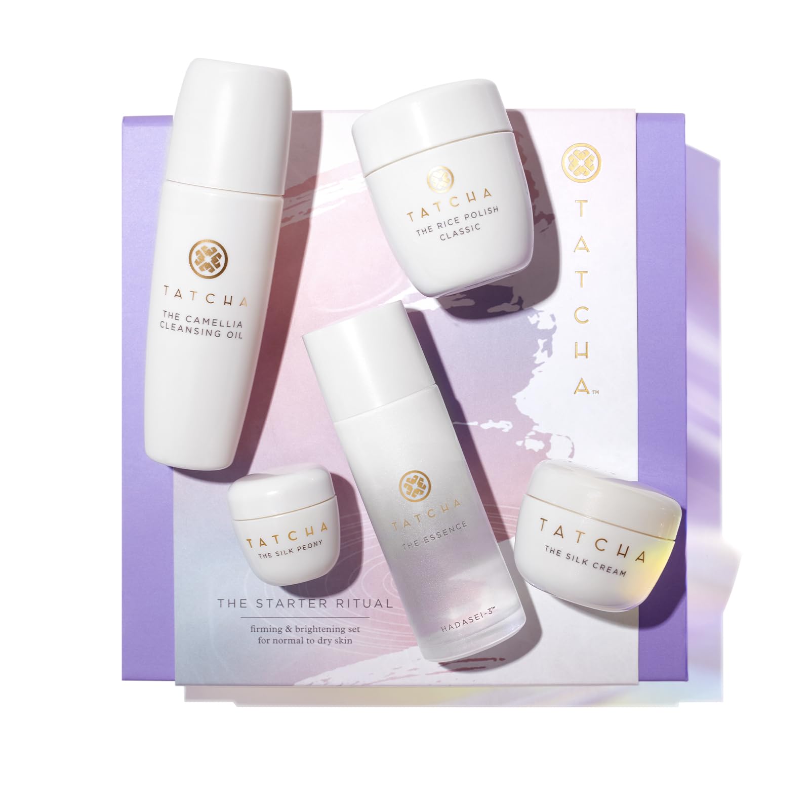 Tatcha The Starter Ritual Set - Hydrating Skincare Kit for Combination to Dry Skin | 2-Week Introductory Set with $92 Value | Perfect for Travel & Daily Skincare Routine