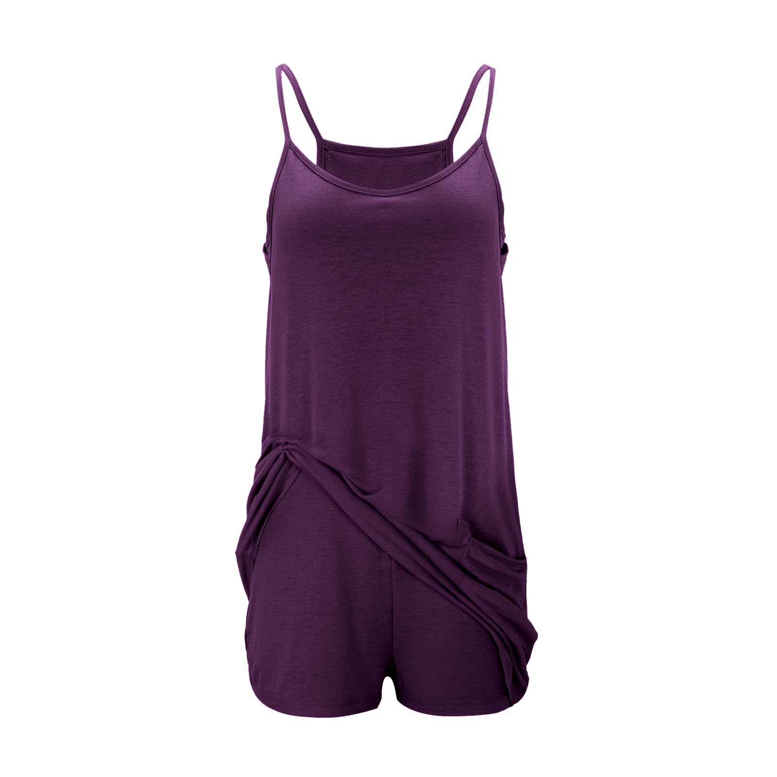2024 Women's Summer Athletic Romper - Trendy Hot Shot Mini Dress with Built-in Shorts | Tennis Outfit, Vacation Wear, Gym & Casual Fashion