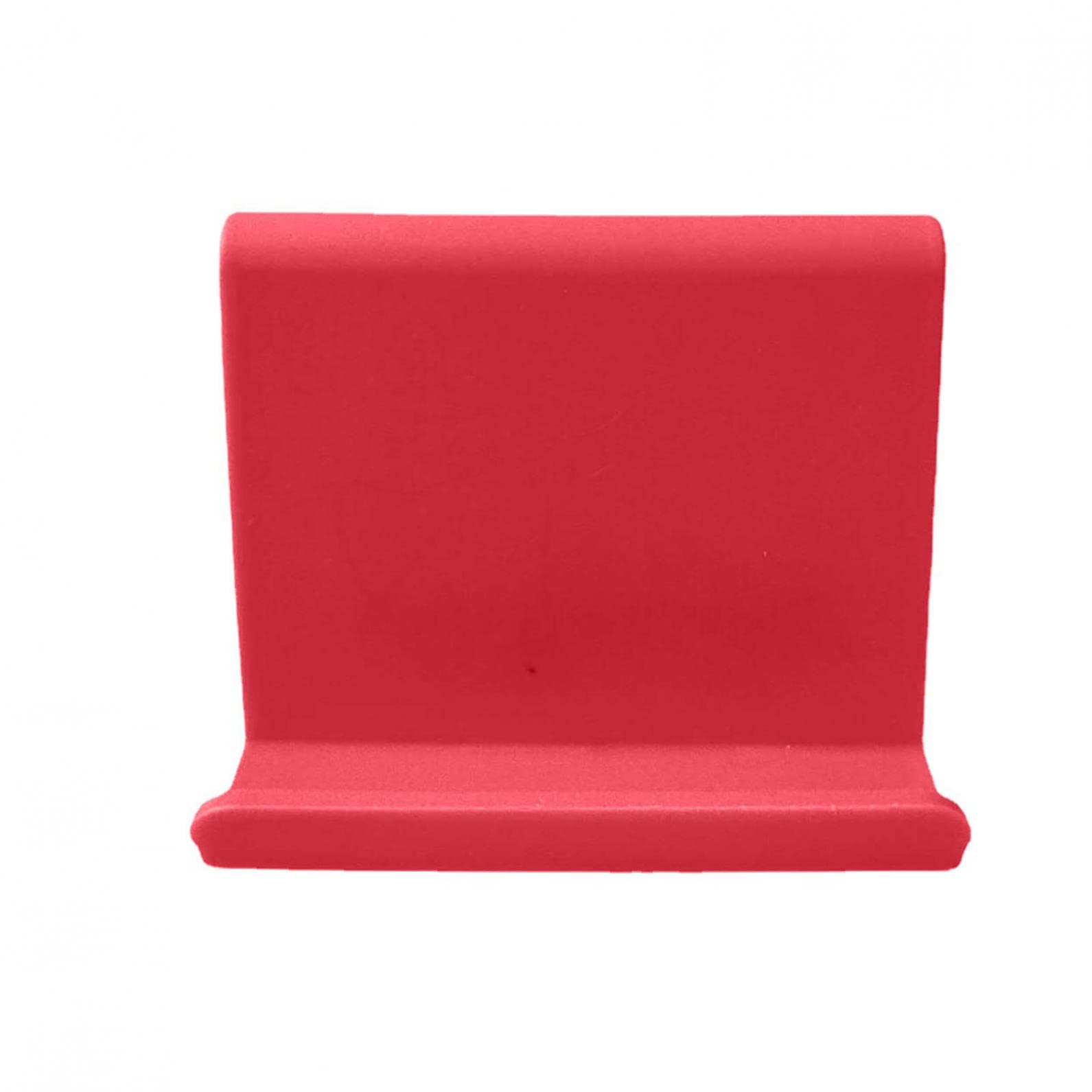 WANGHUI Mini Portable Foldable Phone Stand Holder - Adjustable Desktop Cell Phone Mount for iPhone, Samsung & Smartphones (Red) | Perfect for Office, Home, Watching Videos & Video Calls