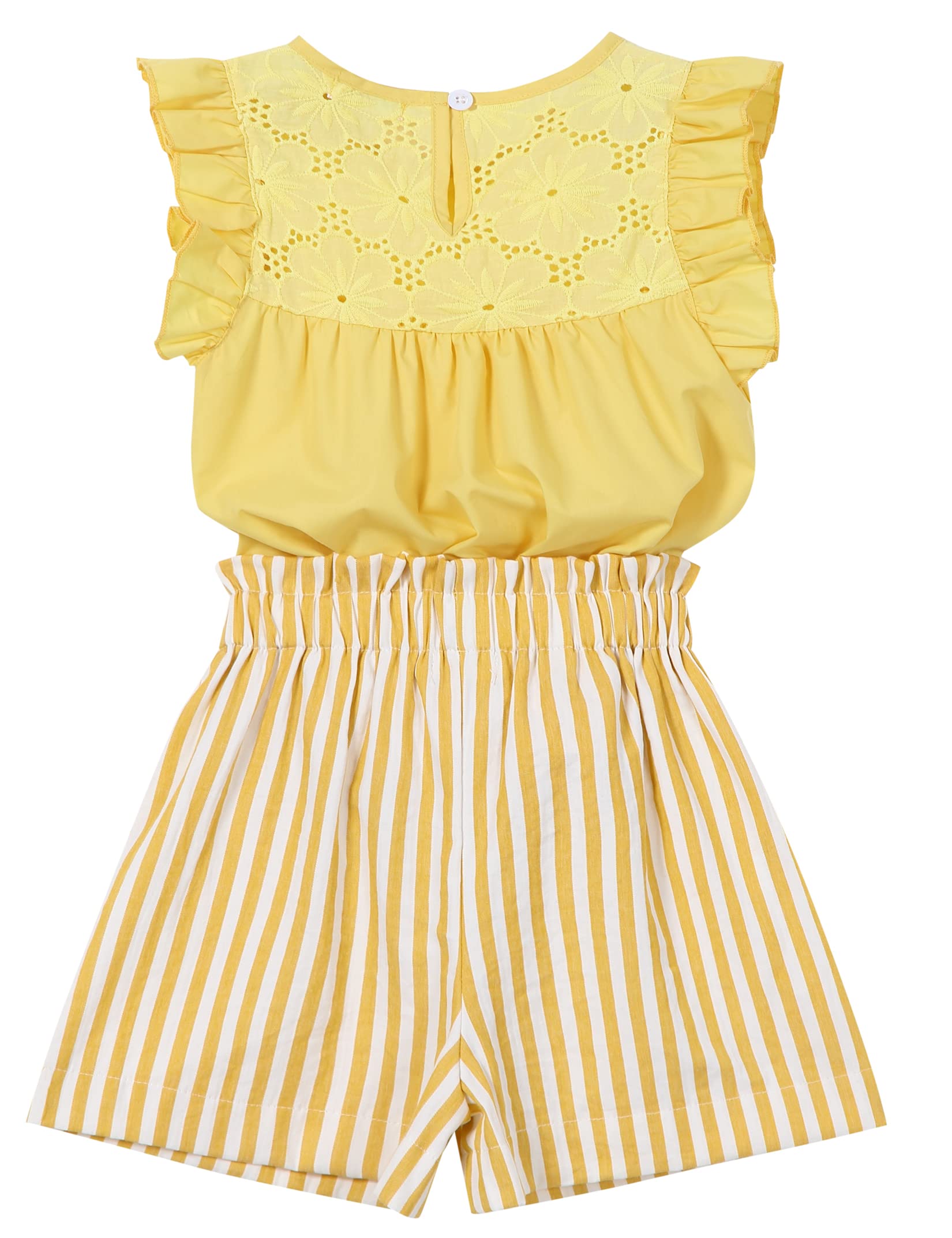 Girls' Summer 2-Piece Outfit Set - Cute Short Sleeve T-Shirt & Comfy Shorts | Perfect for Playdates, Beach Trips & Summer Adventures