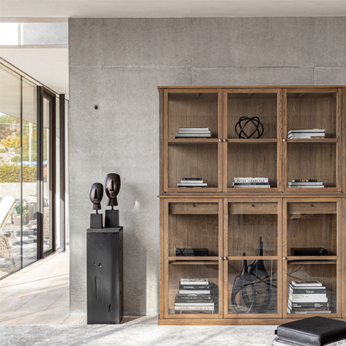Artwood Denver Cabinet - Solid Wood Storage Cabinet with Adjustable Shelves for Kitchen, Bathroom, or Living Room Organization