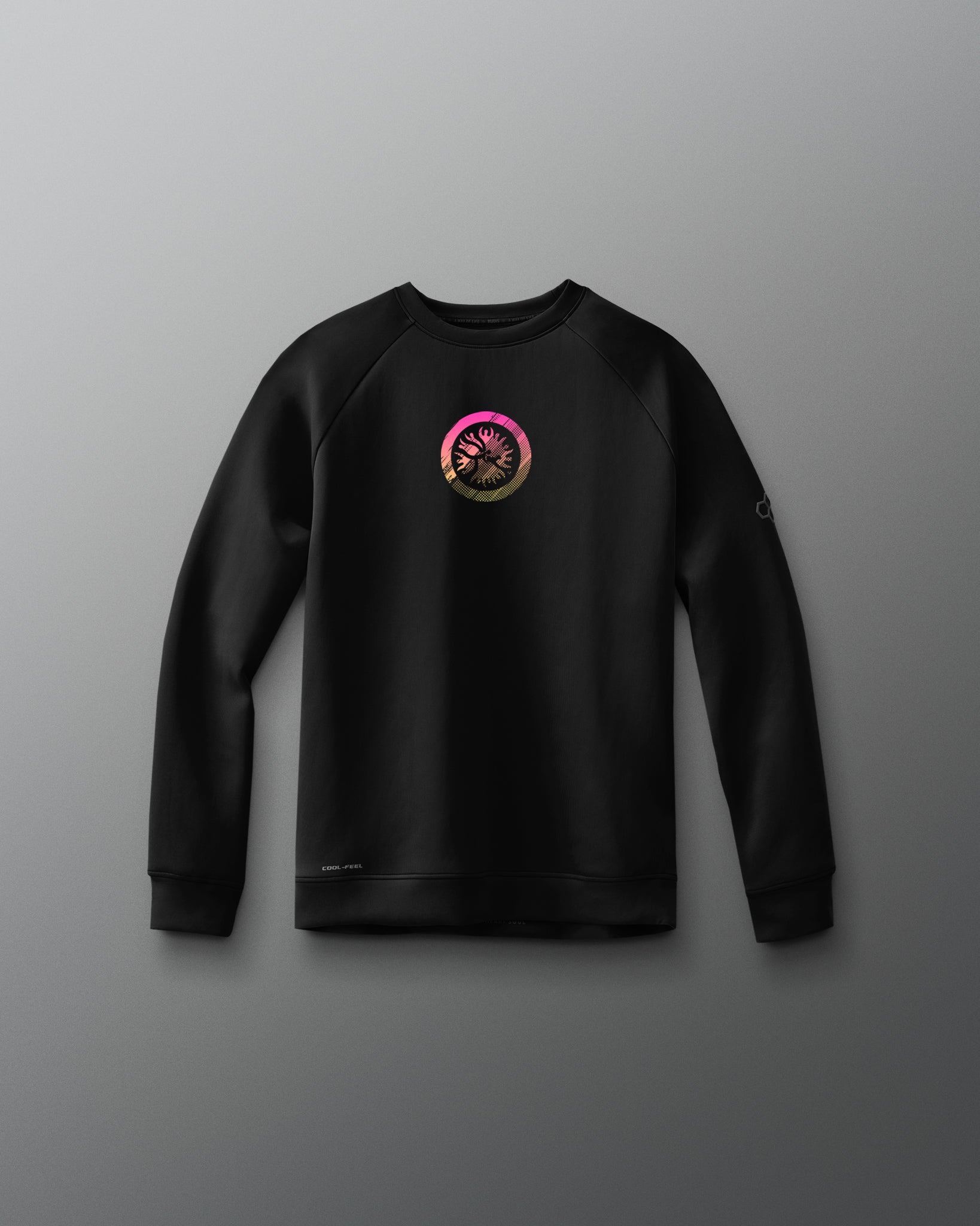 UWW Abstract Emblem Youth Cool Feel Crewneck T-Shirt - Soft Cotton Comfort for Everyday Wear - Perfect for School, Sports & Casual Outfits