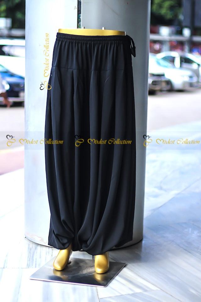 Stylish Black Harem Pants for Women - Comfortable Loose Fit Yoga Lounge Pants - Perfect for Yoga, Meditation, and Casual Wear
