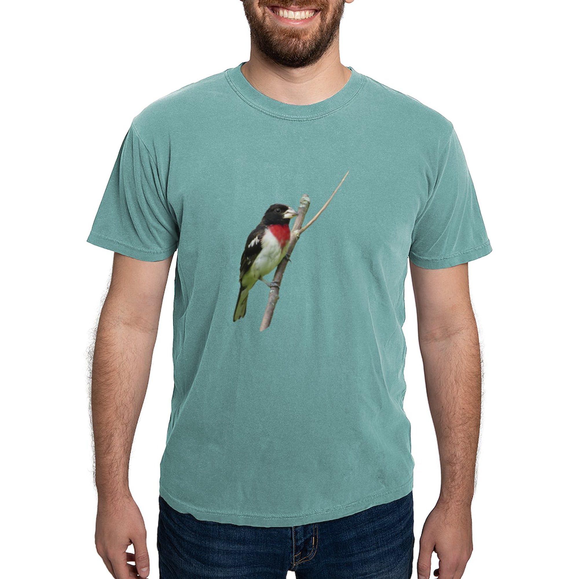 Rose Breasted Grosbeak T-Shirt for Men | Comfort Colors® Soft Cotton Tee | Bird Watching & Nature Lover Gift