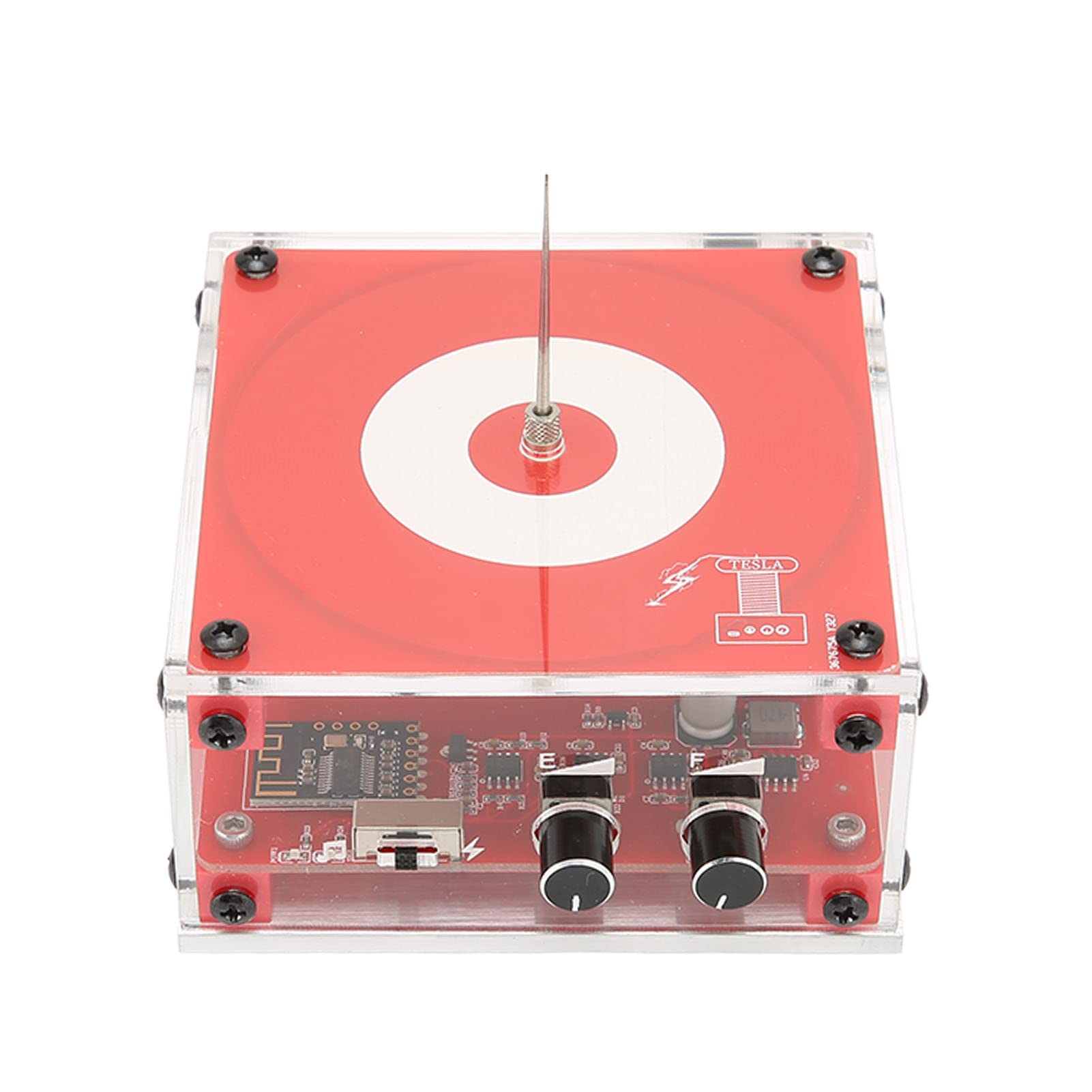 Jopwkuin Bluetooth Tesla Coil Kit - 10cm Arc Plasma Speaker for Physics Experiments, Science Competitions & STEM Education | Wireless Music Tesla Coil Toy with Safe Touch Technology (US Plug) - Perfect for Classroom Demonstrations, Science Fairs & DIY Electronics Projects