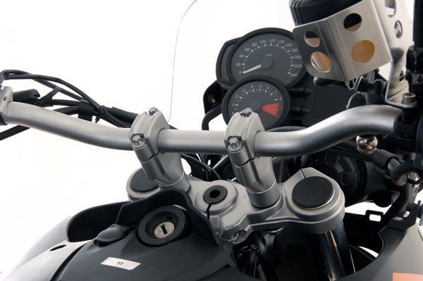 Touratech 20mm Bar Riser Kit for BMW F800GS, F700GS, F650GS Adventure Motorcycles - Improve Comfort & Control for Off-Road Riding