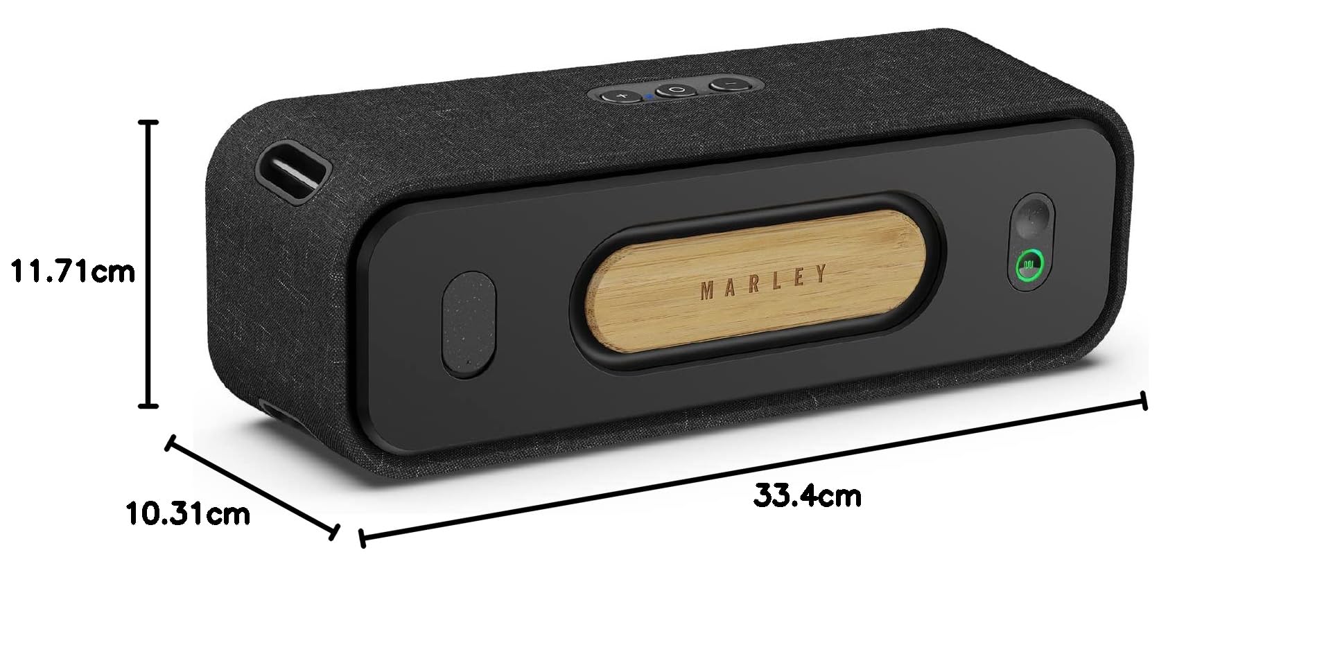 House of Marley Get Together 2 Portable Bluetooth Speaker - 20H Playtime, IP65 Waterproof, Eco-Friendly Materials - Perfect for Outdoor Adventures, Beach Parties & Home Entertainment