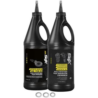 Can-Am Outlander 800 H.O. EFI XT 2008 Drivetrain Oil Change Kit with TUSK Premium Oil - Complete Maintenance Solution for ATV Off-Road Riding & Trail Adventures