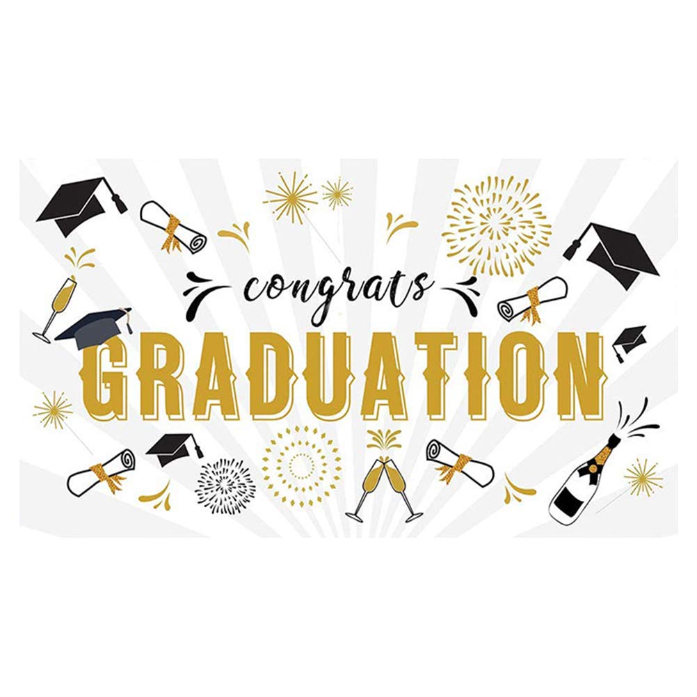 VALICLUD Graduation Party Banner Decorations - 1pc Graduation Season Backdrop for Graduation Ceremony, Party & Photo Booth - Perfect for High School, College & University Celebrations