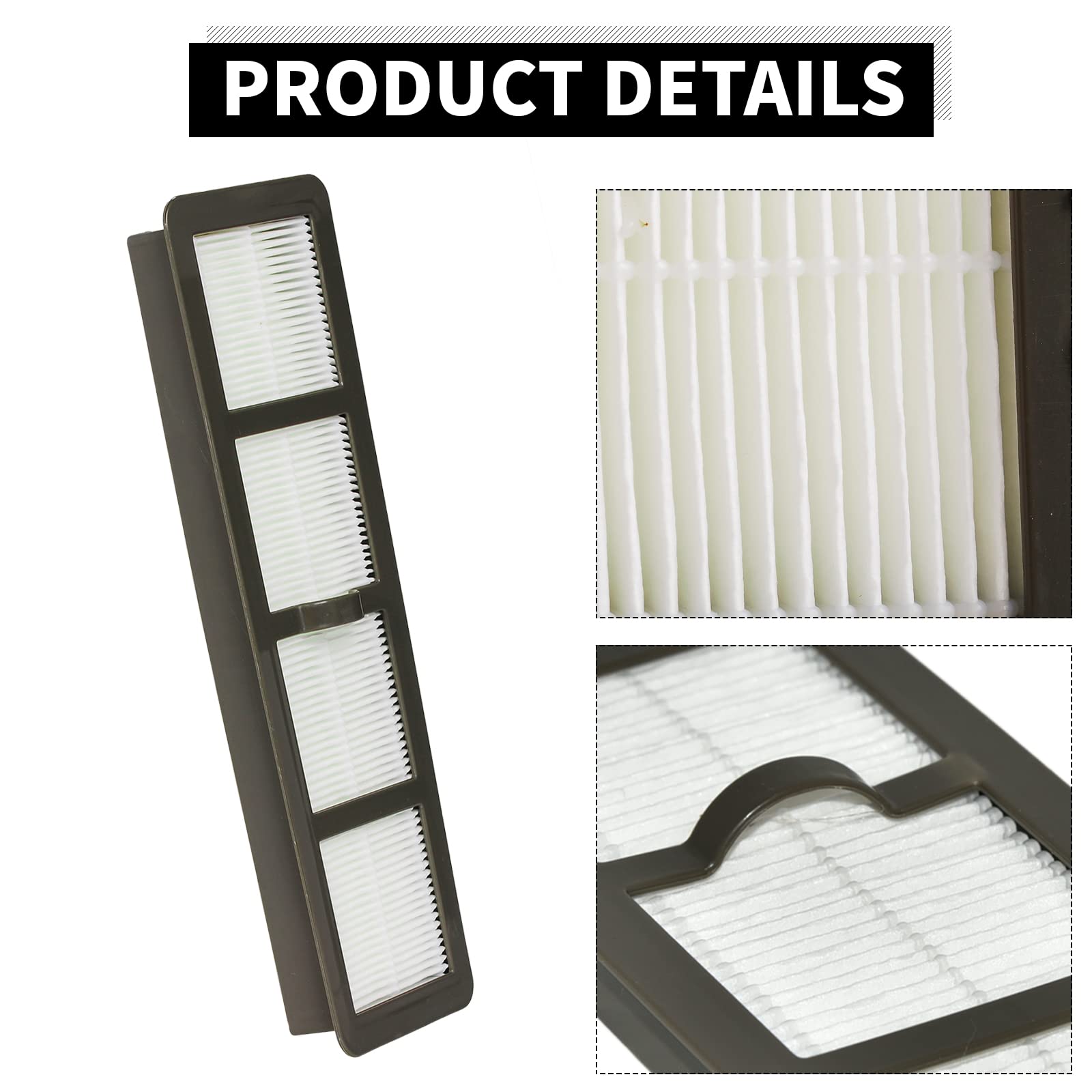 SaferCCTV EF6 HEPA Exhaust Filter & DCF-21 Vacuum Dust Cup Replacement for Eureka Airspeed AS1000 Series Upright Vacuum Cleaners - Compatible with Parts #67821, 68931, 68931A, EF91 (1 Set) - Perfect for Home Cleaning & Allergen Reduction
