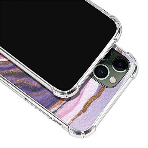 Skinit Clear Phone Case for iPhone 12 Pro - Lilac Watercolor Geode Design | Protective Slim Cover | Perfect for Everyday Use & Gift Giving