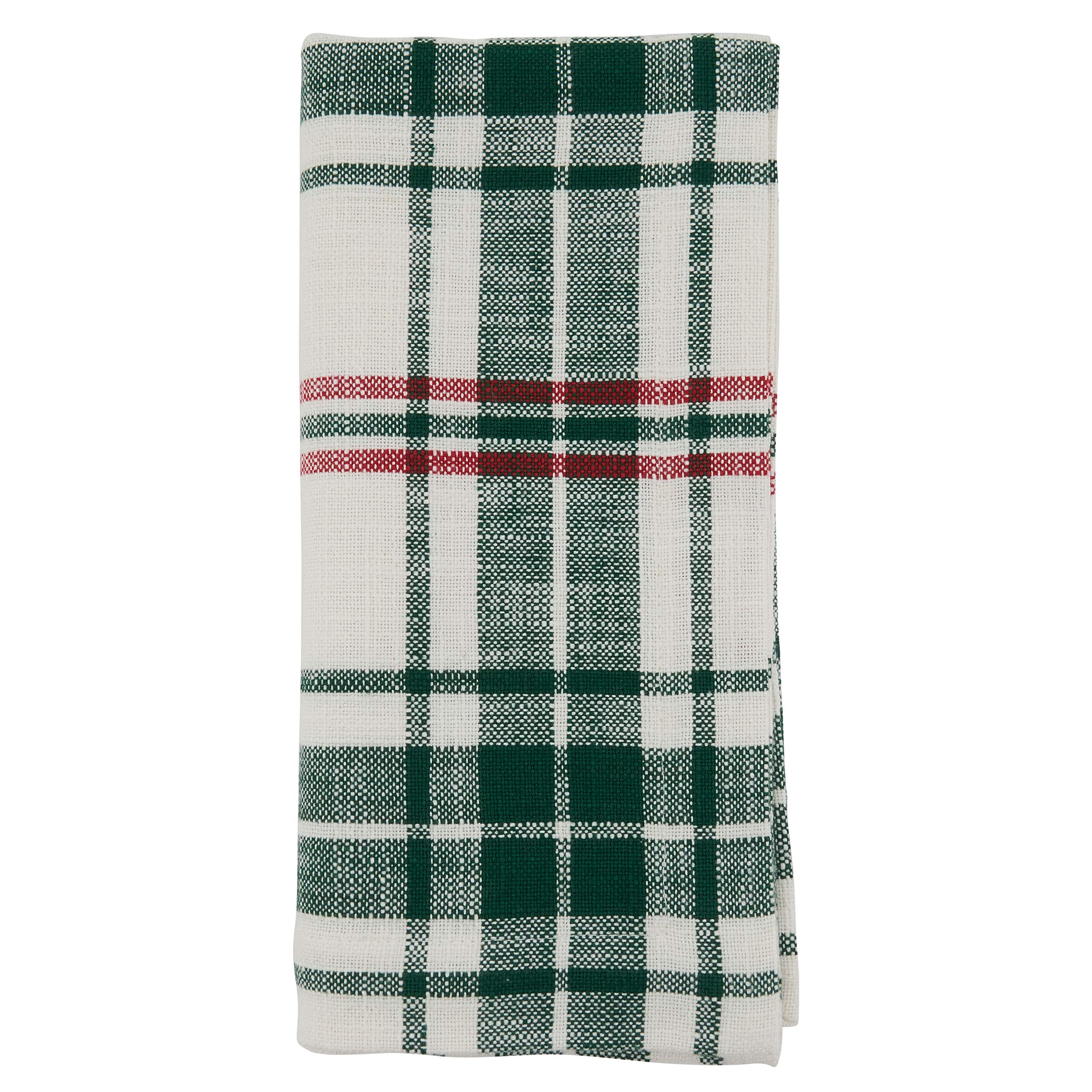 Plaid Design Table Napkins (Set of 4) - Premium Cotton Napkins for Dining, Parties & Home Decor - Perfect for Thanksgiving, Christmas & Everyday Use