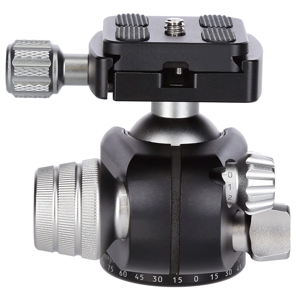 Rollei T3S Mark III 22970 Professional 360° Camera Tripod with Ball Head - 14kg Load Capacity, Friction Control, Panorama Scale & Dual Spirit Levels | Arca Swiss Compatible Quick Release Plate | Perfect for Landscape, Architecture & Travel Photography