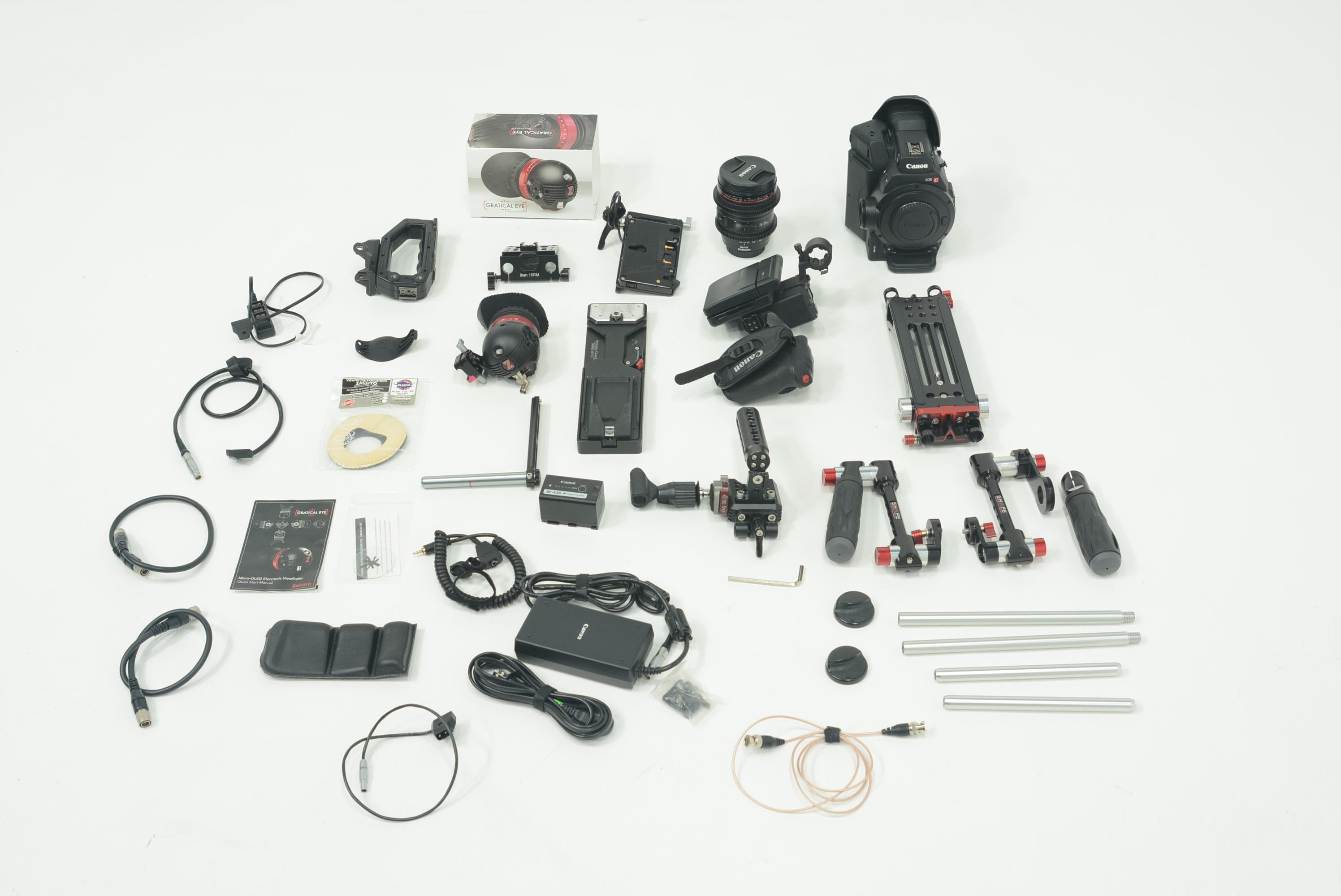 Canon EOS C300 Mark II Cinema Camera with Shoulder Rig Kit - Professional 4K Video Camera for Filmmaking, Documentary & Broadcast Production (Used)