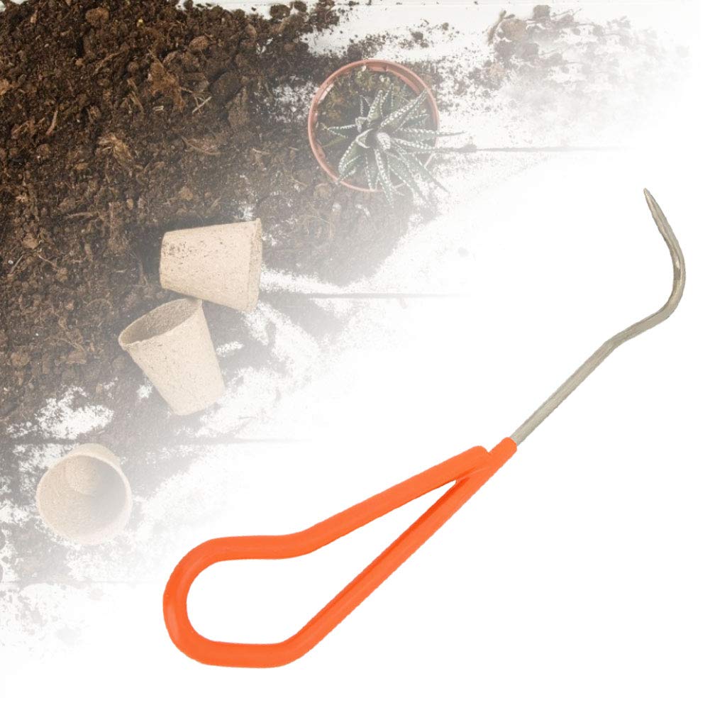 Sturdy Manganese Steel Claw Hook - Wooden Handle Gardening & Bonsai Tool for Digging and Planting
