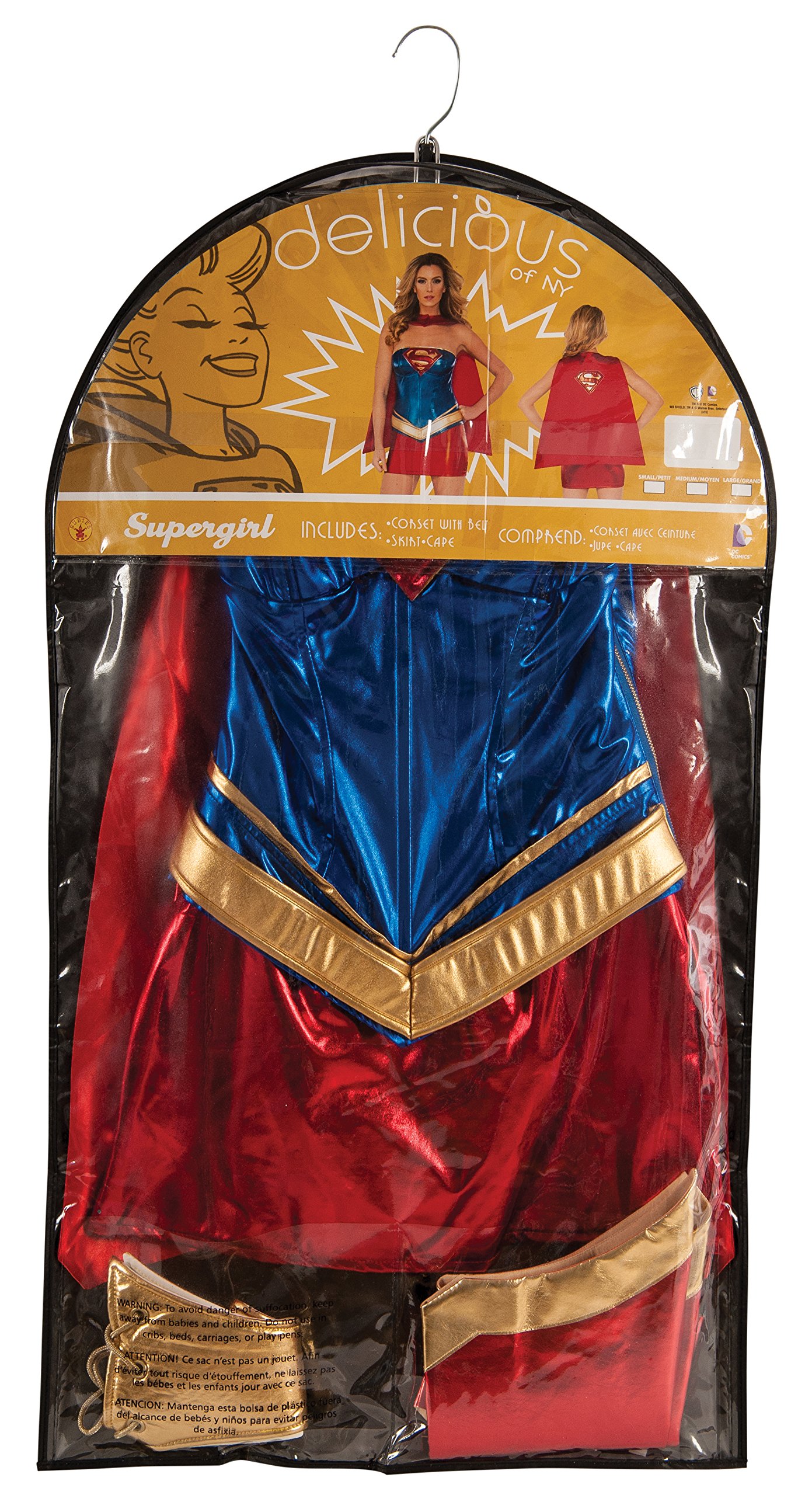 DC Comics Supergirl Deluxe Costume for Women - Medium Size | Official Licensed Cosplay Outfit | Perfect for Halloween, Comic Con & Cosplay Events