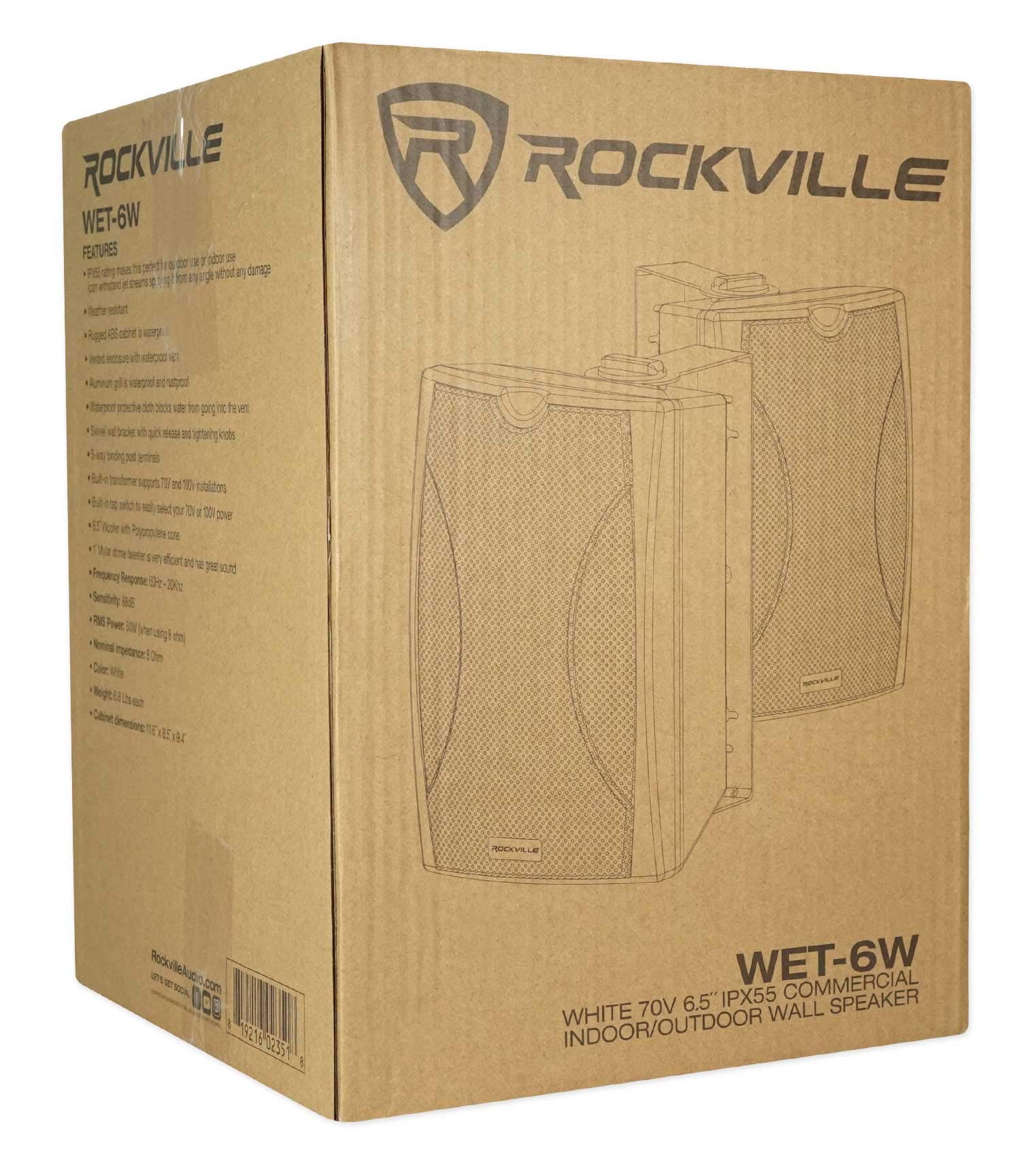 Rockville 2 WET-6W 70V 6.5