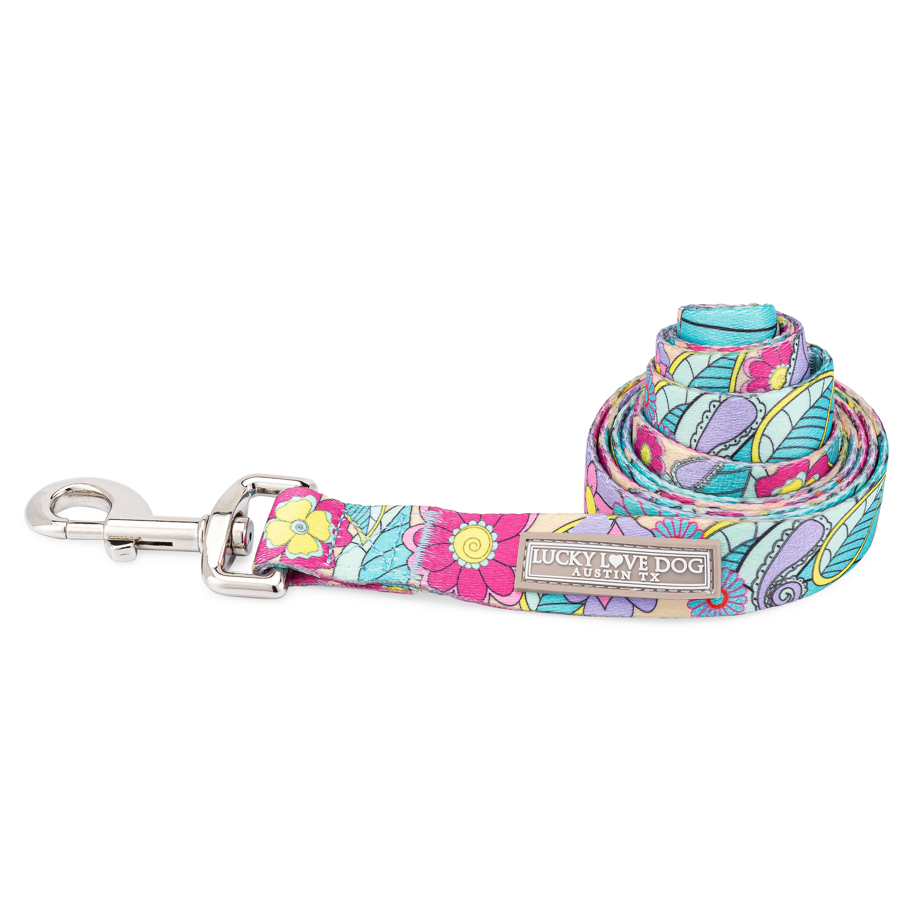 Premium Caroline Dog Collar and Leash Set - Wholesale Bulk for Pet Stores & Resellers - Durable Nylon Pet Accessories for Walking, Training & Outdoor Adventures