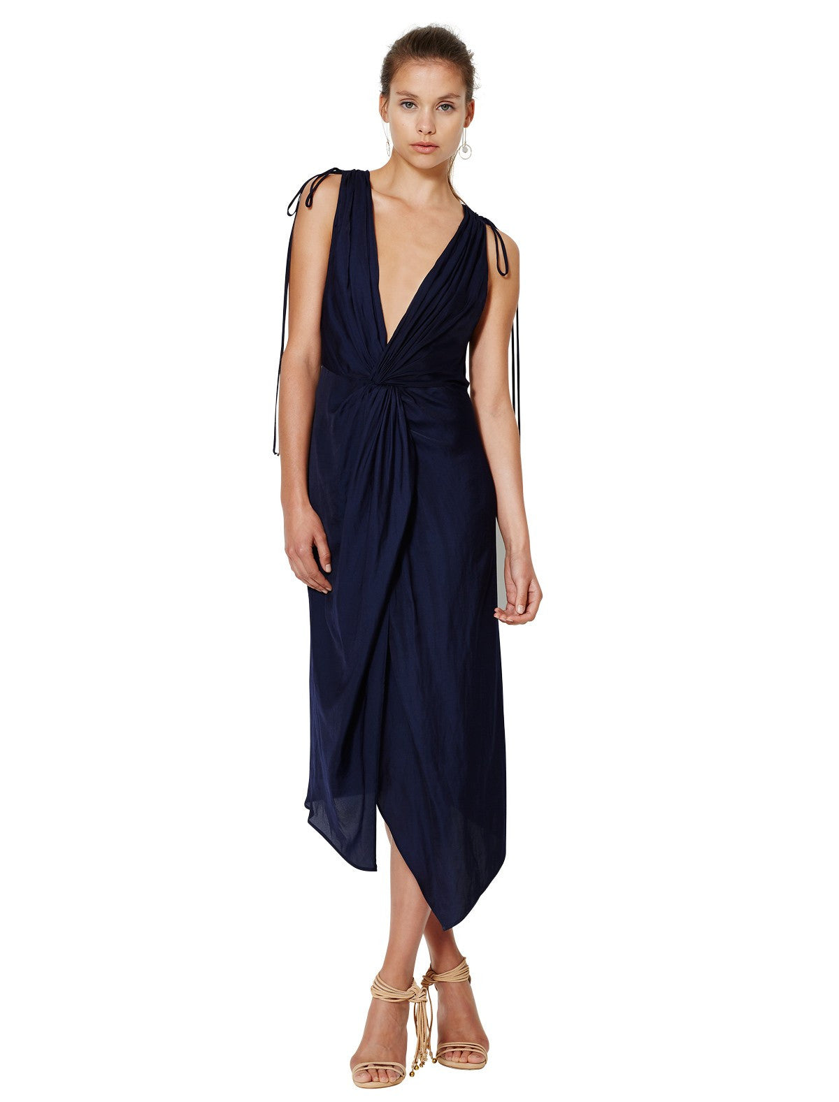 Blue Haze Plunge Neck Bodycon Dress for Women - Sexy Deep V Neck Party Cocktail Dress | Perfect for Night Out, Club, Date Night, and Special Occasions