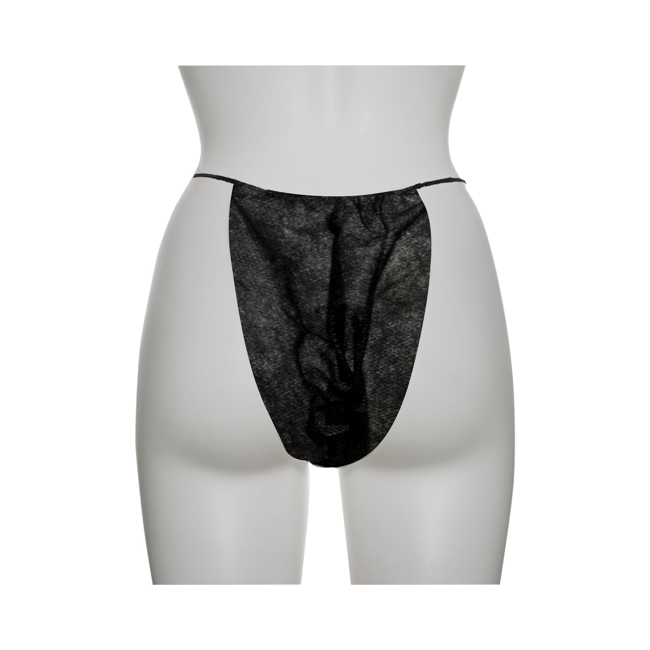 Disposable Bikini Underwear - Black One Size Fits Most (100 Count) | Perfect for Travel, Gym, Beach & Post-Surgery Comfort