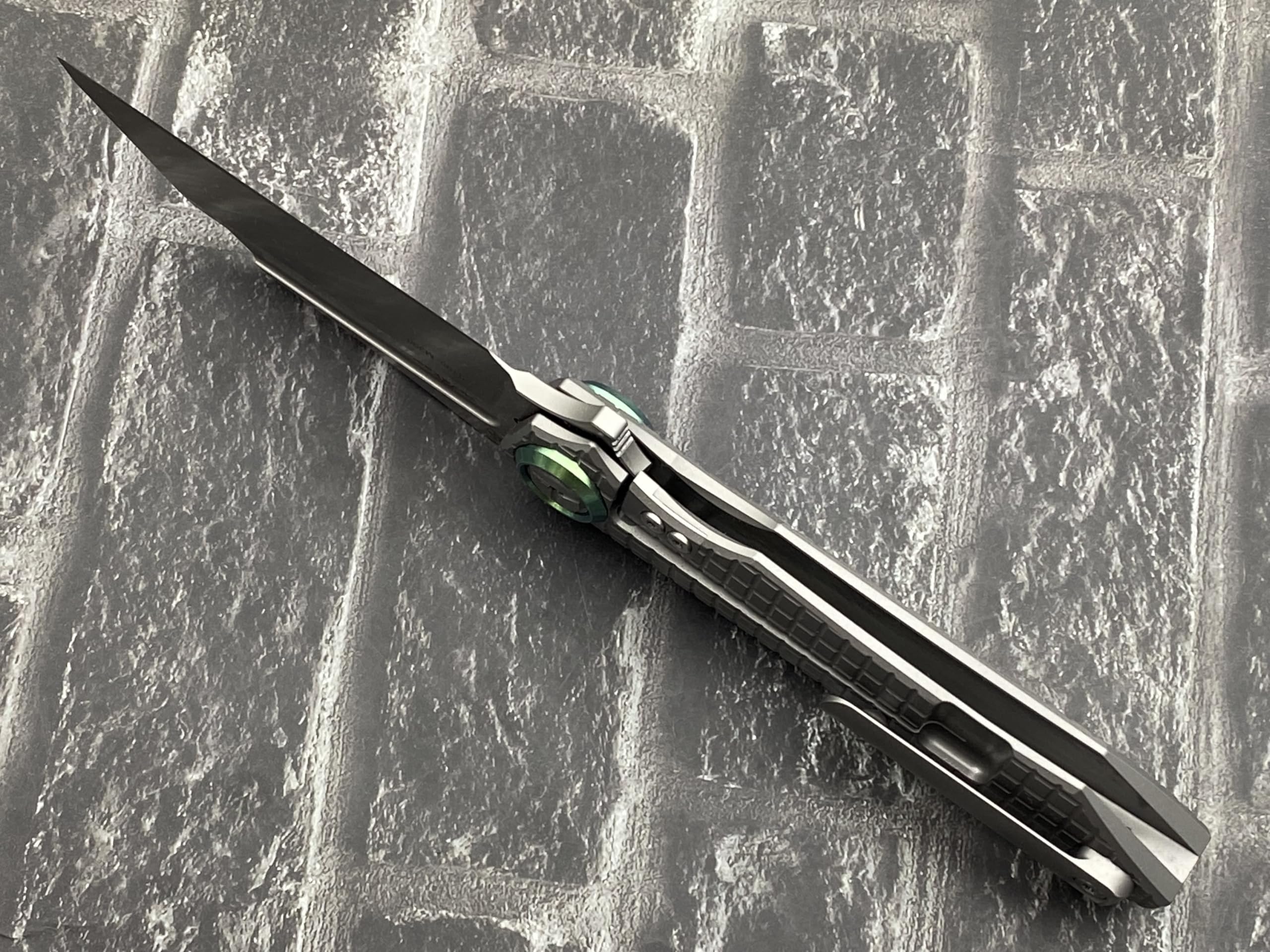 TwoSun TS195 Titanium Folding Knife - M390 Steel Blade, Compact Pocket Knife for Camping, Hiking & Outdoor Survival | EDC Gear & Tactical Knife Collection