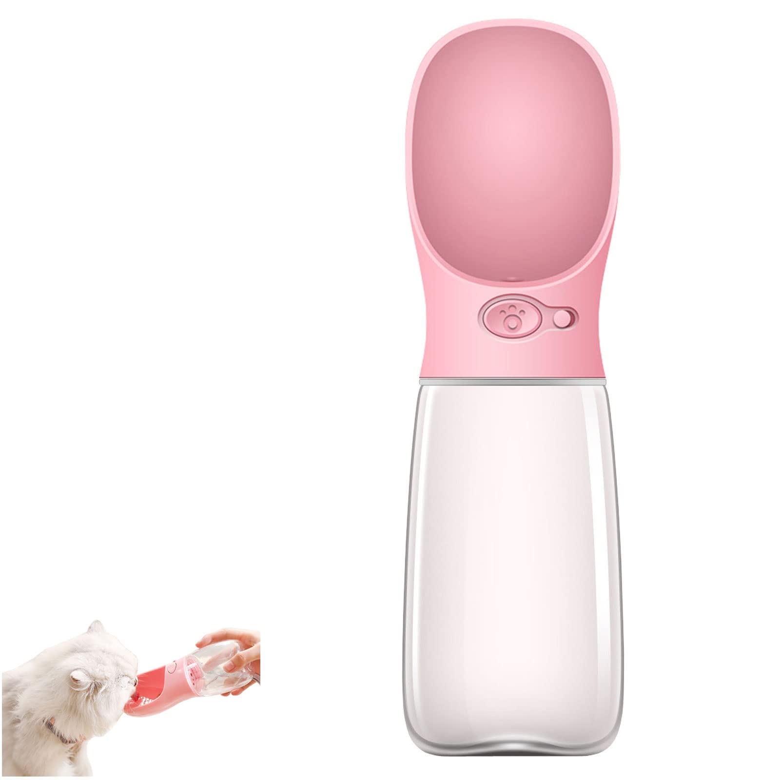 Portable Leak-Proof Dog Water Bottle with Bowl - Travel & Outdoor Pet Water Dispenser for Walking, Hiking, Camping, and Road Trips