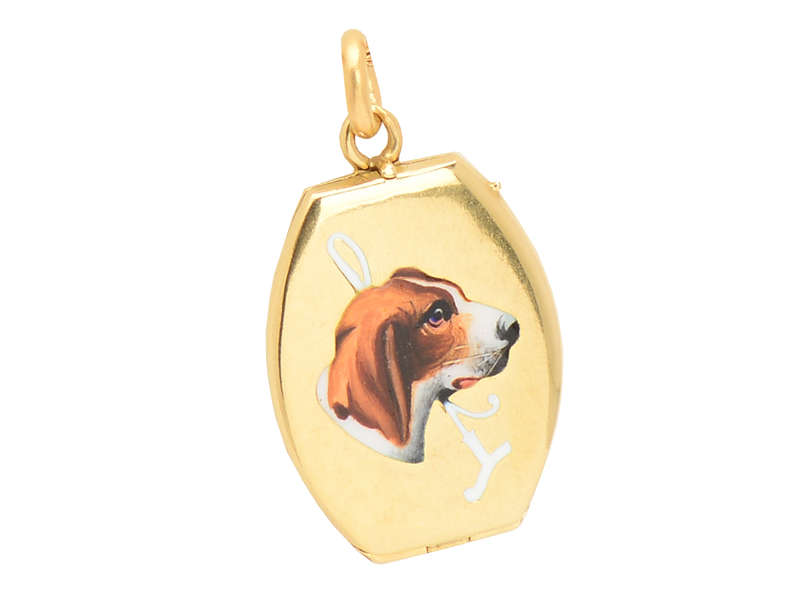 18k Gold Dog Locket Pendant for Pet Lovers - Elegant Jewelry Gift for Dog Owners, Perfect for Birthdays, Anniversaries & Memorial Keepsakes